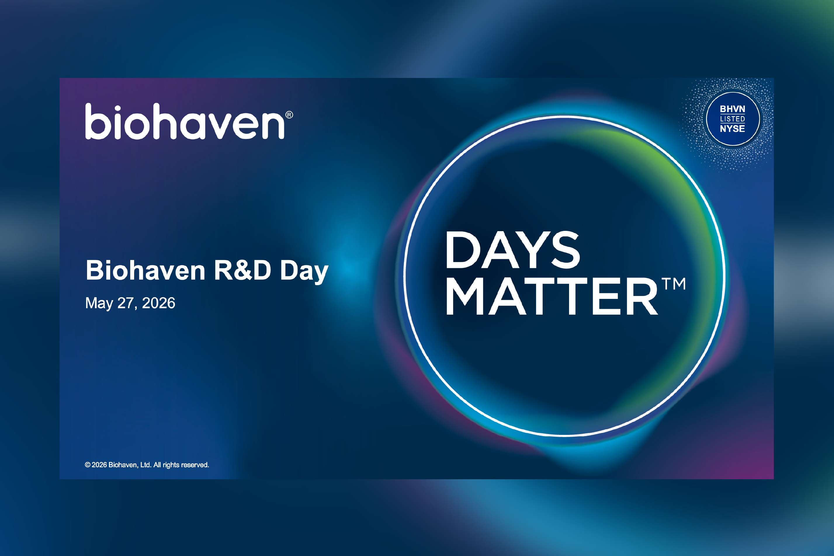 Biohaven R&D Day